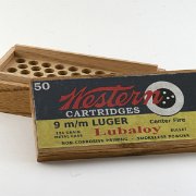 Reproduction Western 9mm label.